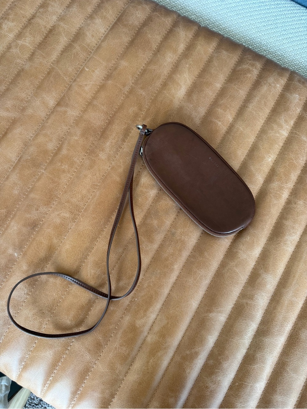 The Row Brown Leather Pouch
